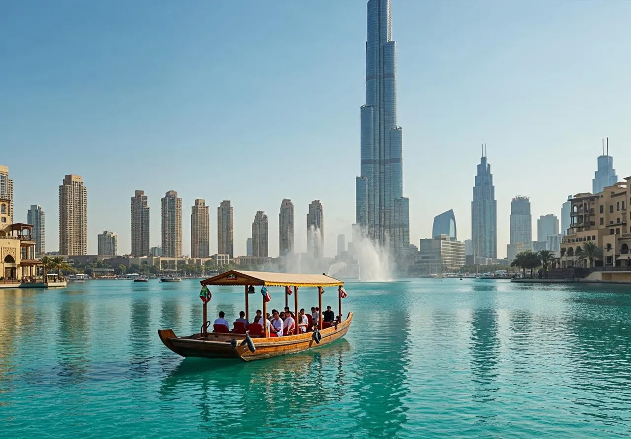 Dubai Fountain Lake Ride
