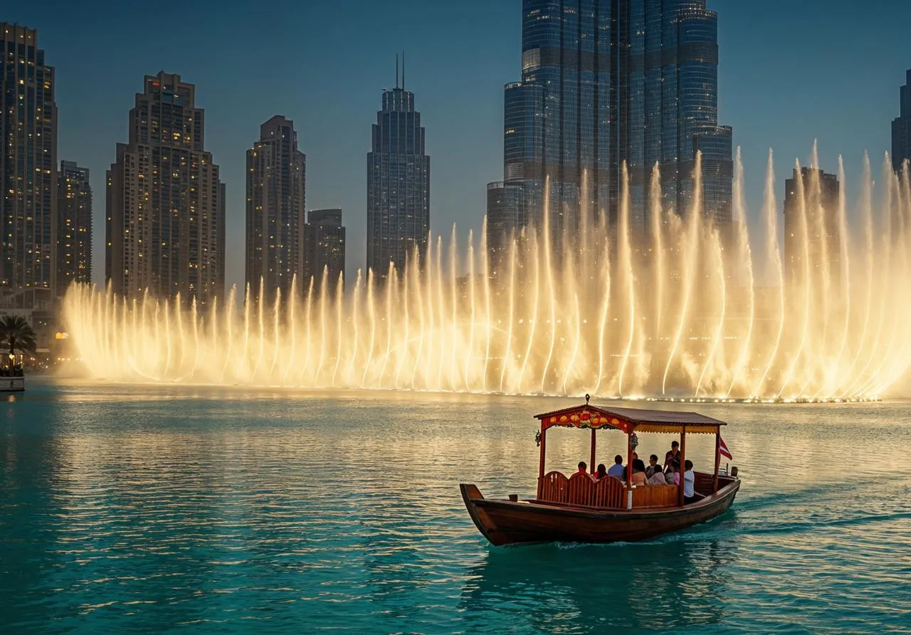 Dubai Fountain Lake Ride