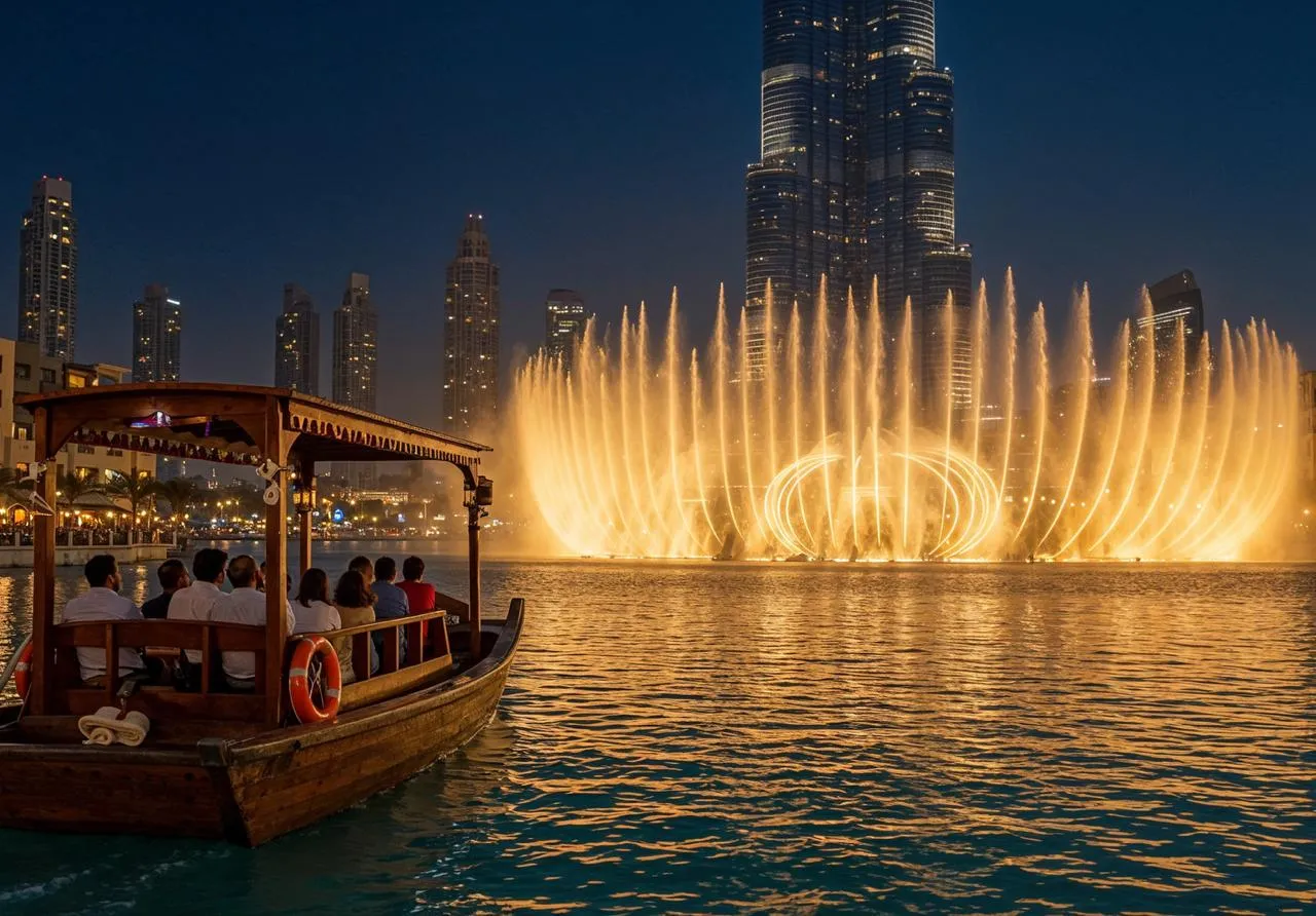 Dubai Fountain Lake Ride